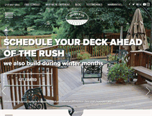 Tablet Screenshot of deckconstructionpa.com